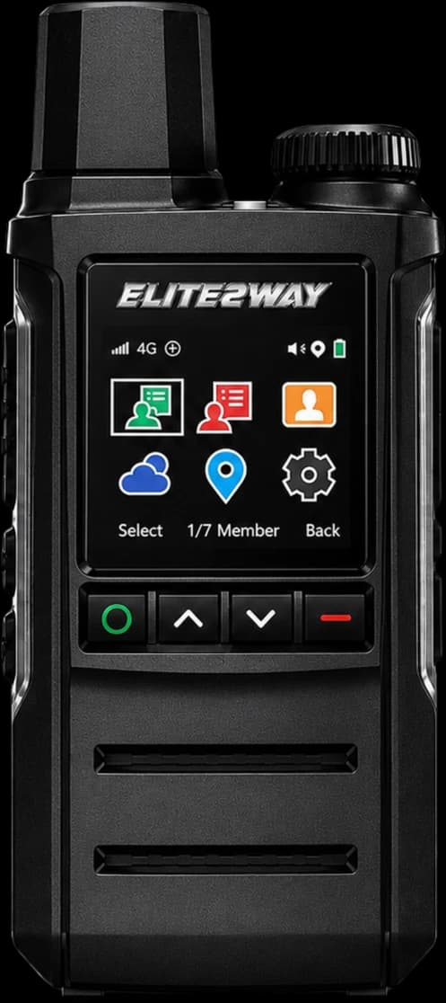 E2WIPQ1 push-to-talk over cellular radio, front